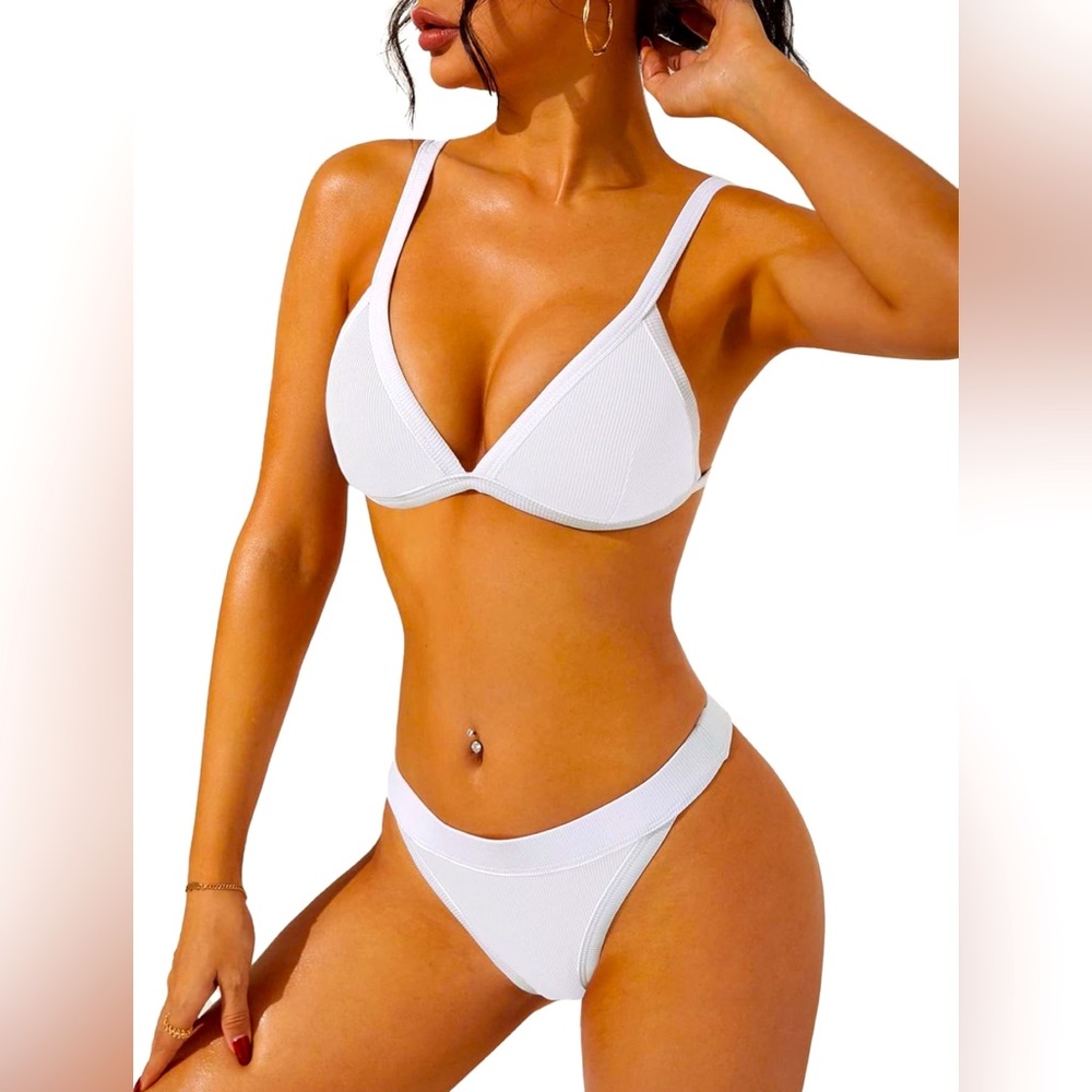 SWIMALL Triangle Bikini Set Sporty Two-Piece Swimsuit Bathing Suit NWT …